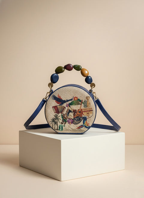 Cartera Colombia redonda