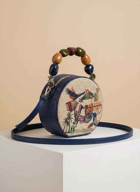 Cartera Colombia redonda