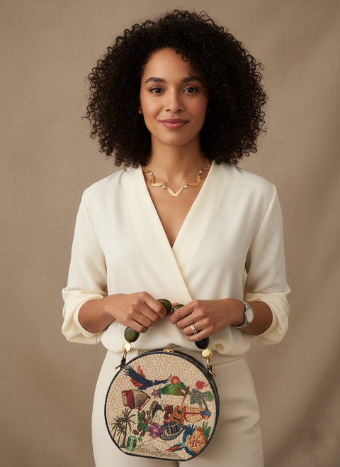 Cartera Colombia redonda