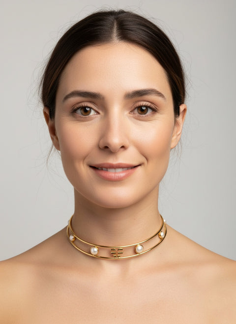 Choker alas corazón