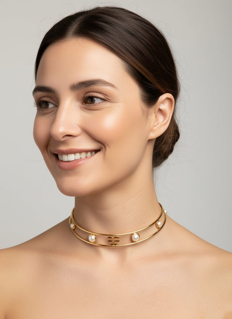 Choker alas corazón