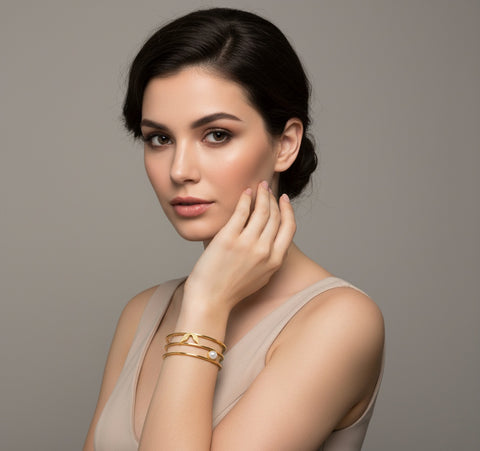 Pulsera Cascada Dorada