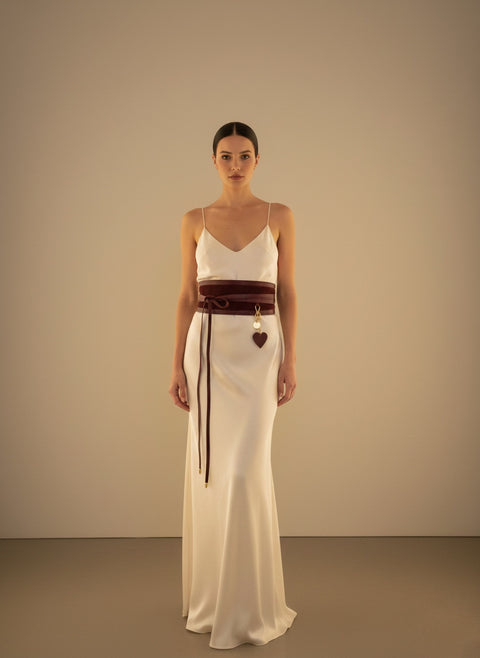 Cinturón OBI de Lujo en Cuero y Gamuza - Aplique personalizado