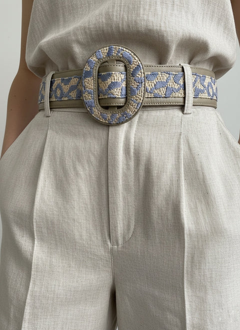 Cinturón Riviera Azul celeste