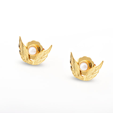 Aretes Angelus mini perla